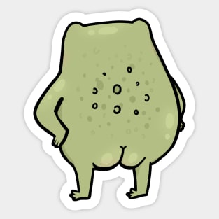 Frog from behind Sticker